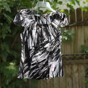 Ann Taylor | real silk abstract blouse